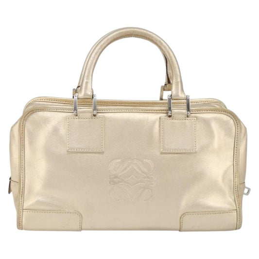 Loewe Amazona Bag Leather, GOLD, LEATHER, Handbag