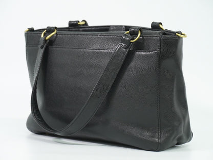 Chanel Vintage Timeless Convertible Tote Caviar, BLACK, LEATHER, Tote bag