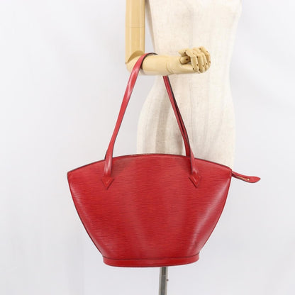 Louis Vuitton Saint Jacques Handbag Epi Leather, RED, LEATHER, Shoulder bag