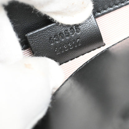 Gucci Linea Matisse Interlocking G Top Handle Tote Leather, BLACK, LEATHER, Tote bag