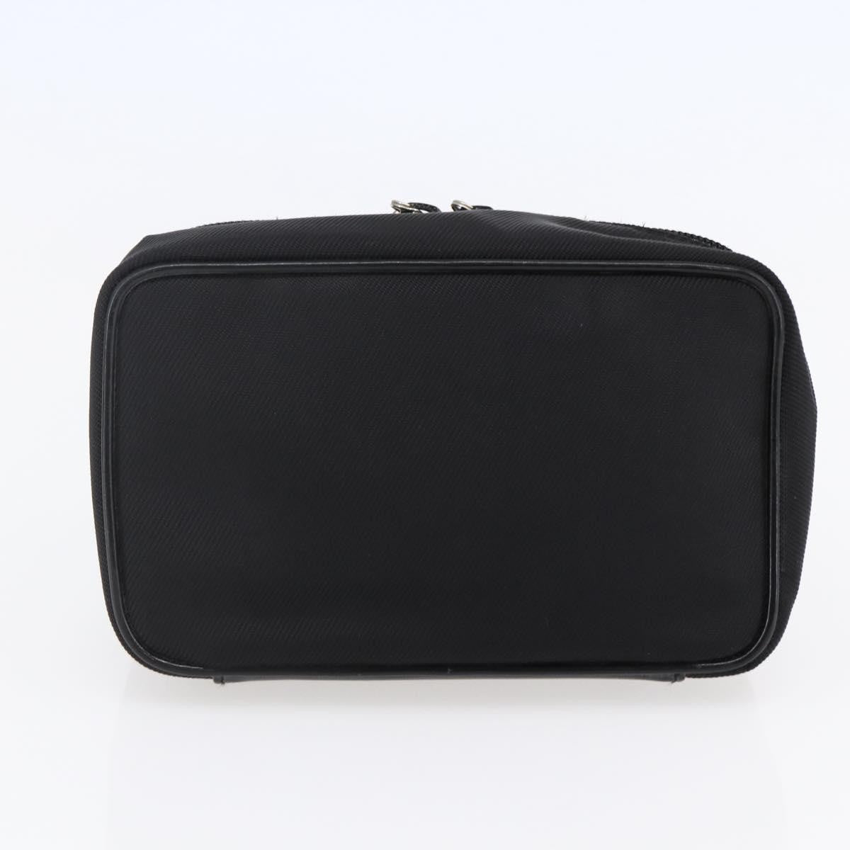 Gucci Vintage Bamboo Vanity Case Nylon, Black, Nylon, Handbag