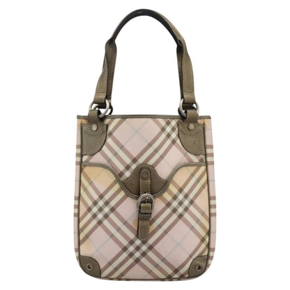 Burberry Nova Check Tote canvas check pattern, PINK, PVC, Tote bag