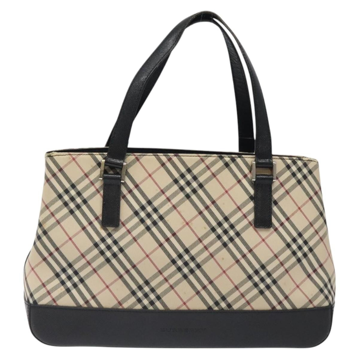 Burberry Nova Check Handbag Nova Check Canvas and leather, BEIGE, CANVAS, Handbag