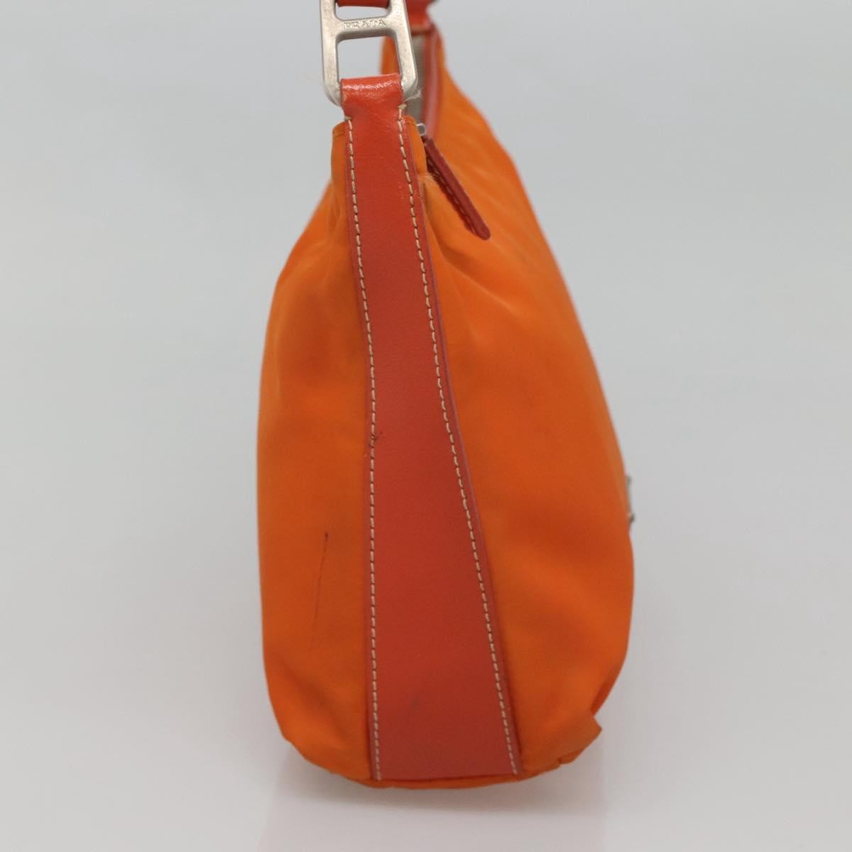Prada Zip Shoulder Bag Tessuto, ORANGE, NYLON, Shoulder bag