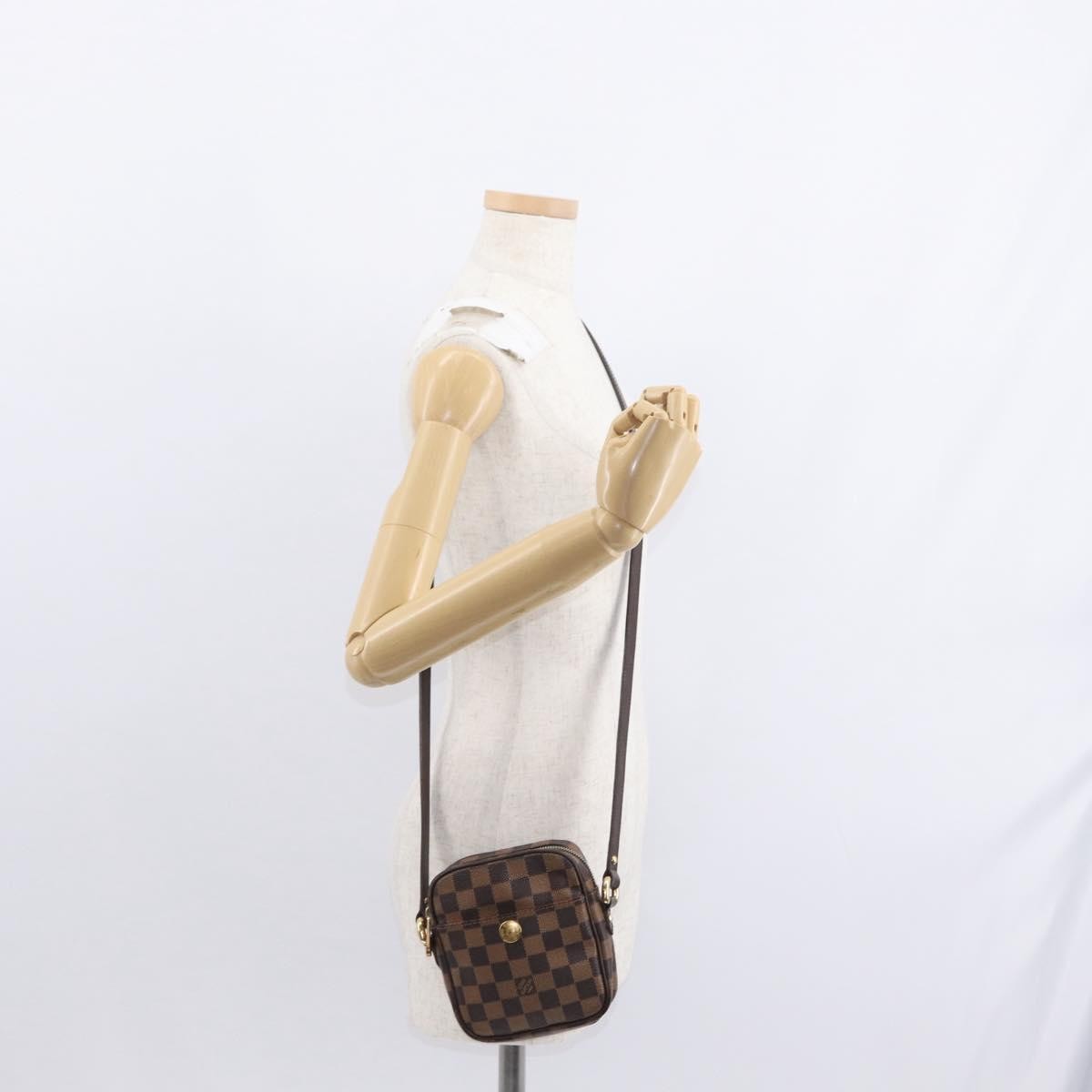 Louis Vuitton Rift Handbag Damier, BROWN, CANVAS, Shoulder bag
