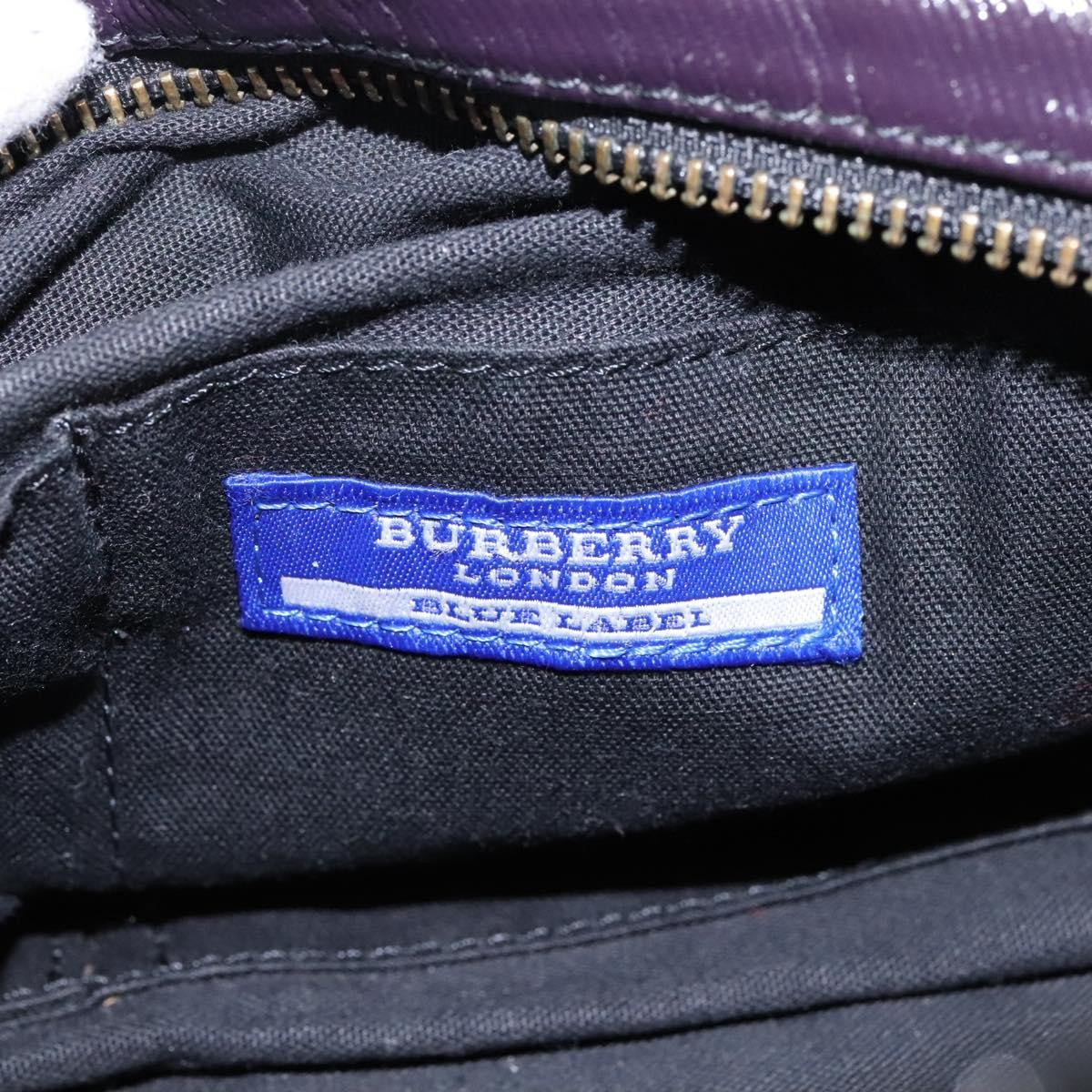 Burberry Blue Label shoulder bag Enamel, PURPLE, PATENT_LEATHER, Shoulder bag