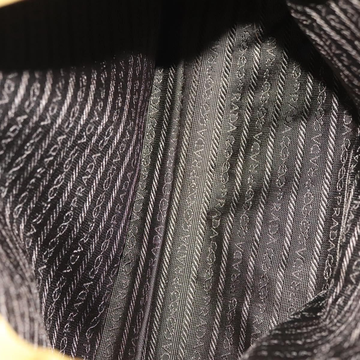 Prada Metal Handles Tote Tessuto, YELLOW, NYLON, Tote bag