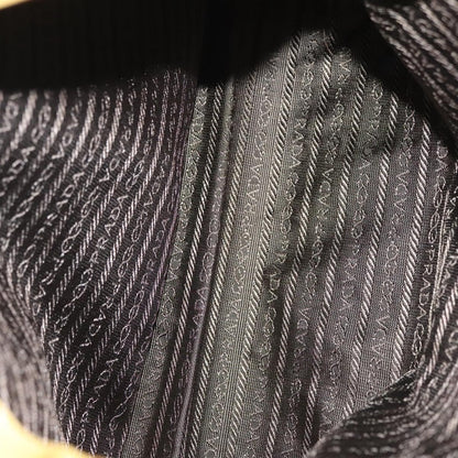 Prada Metal Handles Tote Tessuto, YELLOW, NYLON, Tote bag