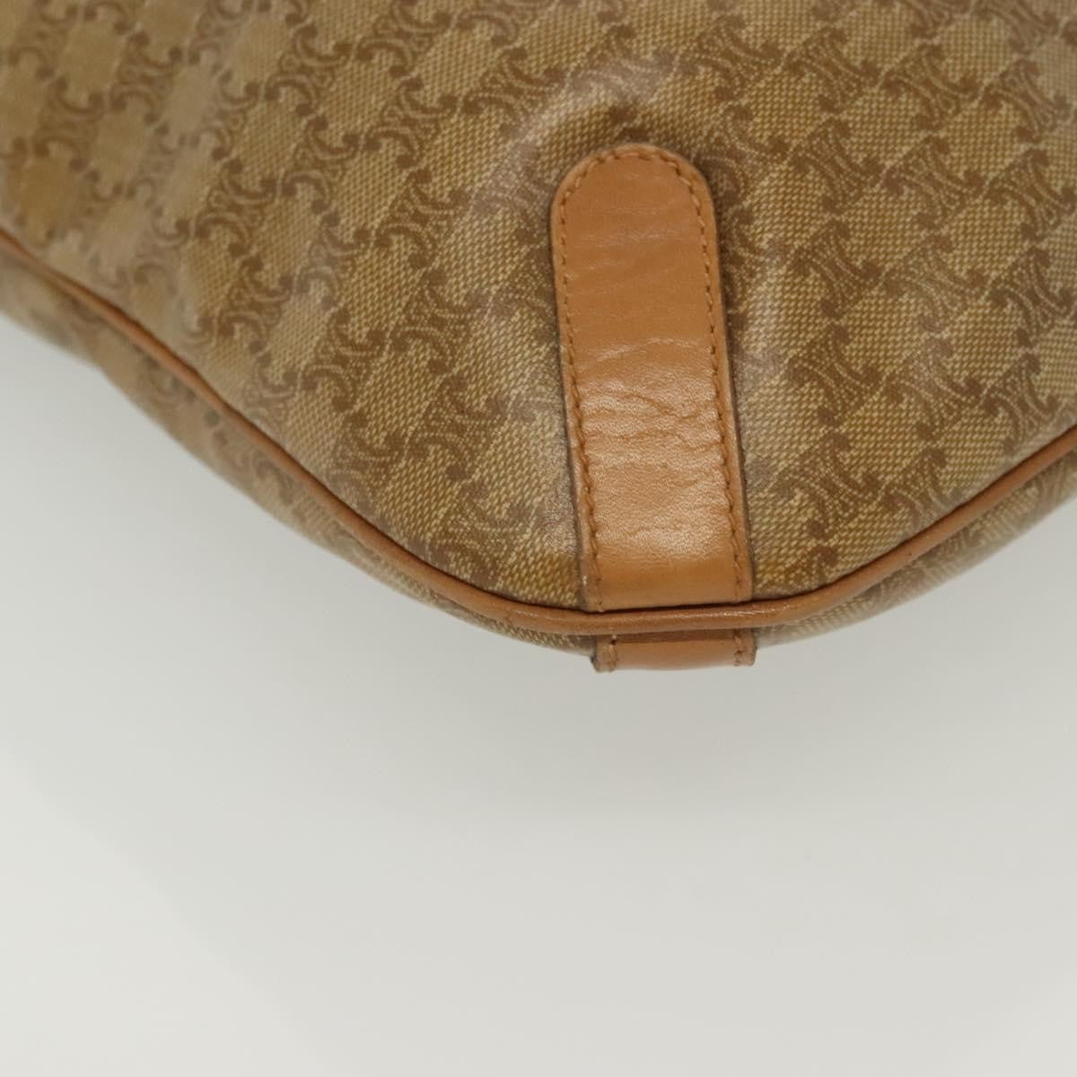 Celine Vintage Macadam Shopper Tote Coated Canvas, BEIGE, PVC, Tote bag