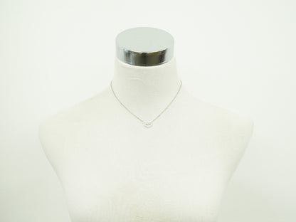 Cartier C Heart de Cartier Pendant Necklace 18K White Gold with Diamond, SILVER, WHITE_GOLD, Necklace