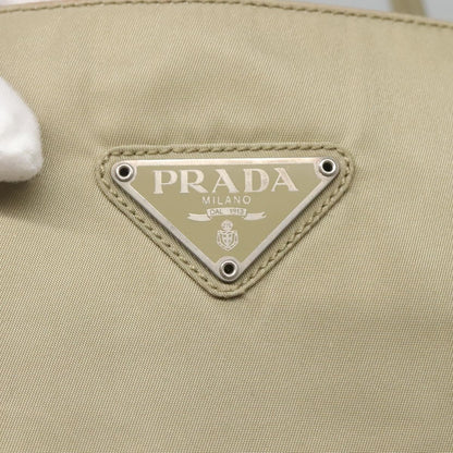 Prada Vintage Zip Tote Tessuto, BEIGE, NYLON, Tote bag