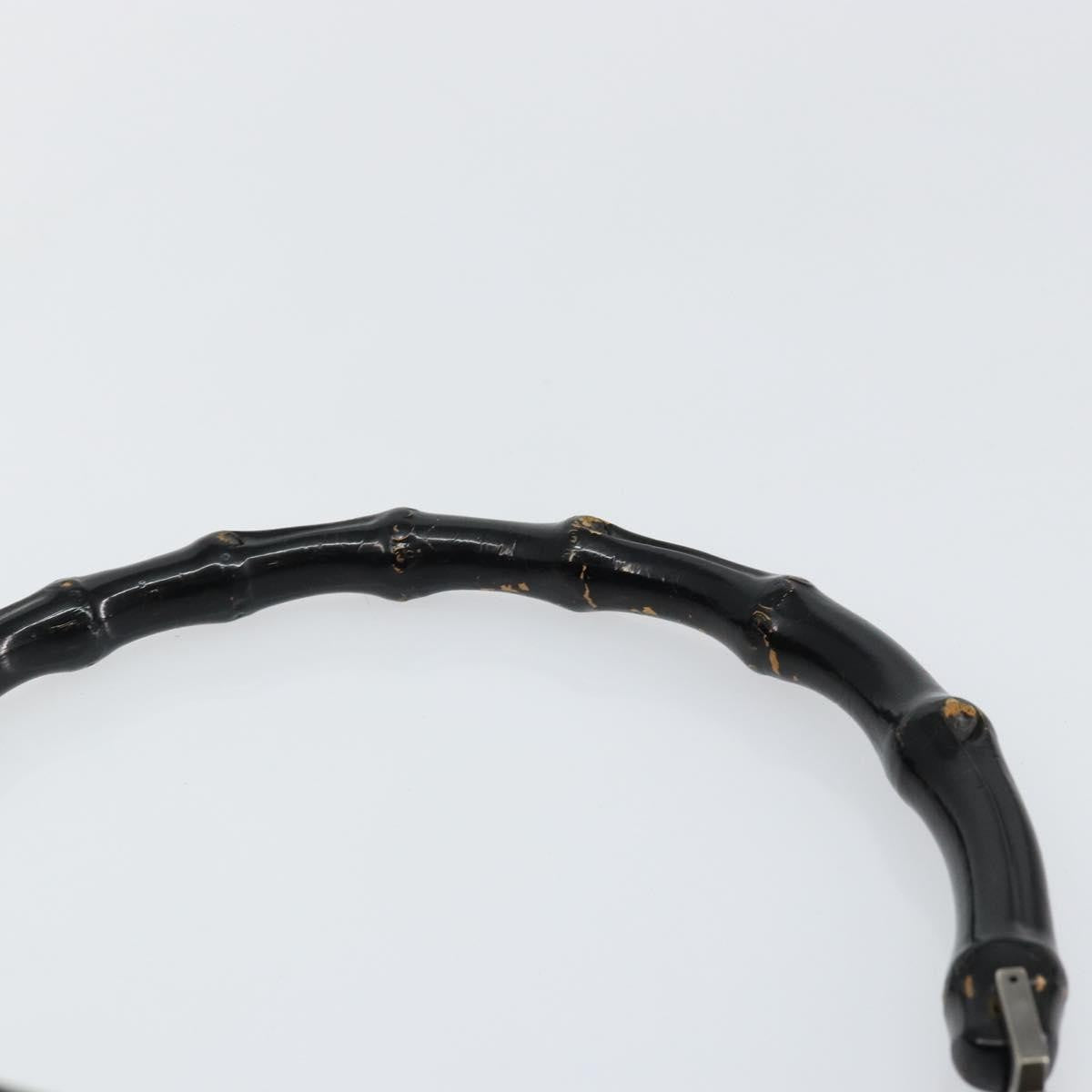 Gucci Vintage Bamboo Hobo GG Canvas, BLACK, CANVAS, Shoulder bag