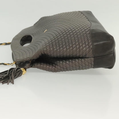 Bally Handbag Leather, GRAY, LEATHER, Handbag