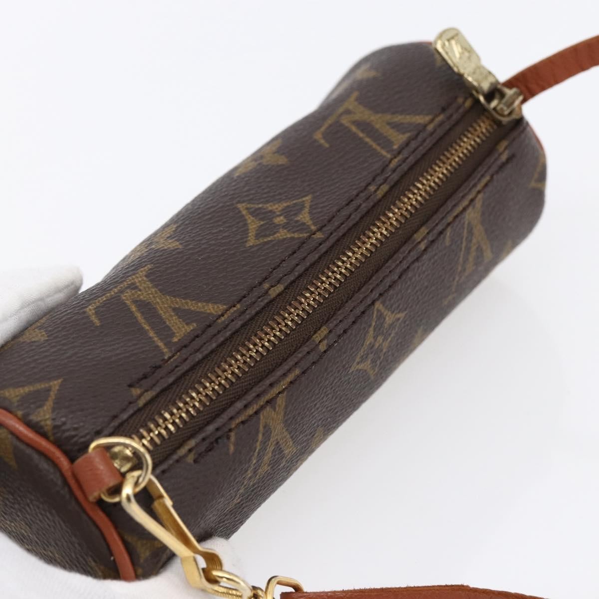 Louis Vuitton Papillon Pochette Monogram Canvas, BROWN, CANVAS, Clutche & pouche