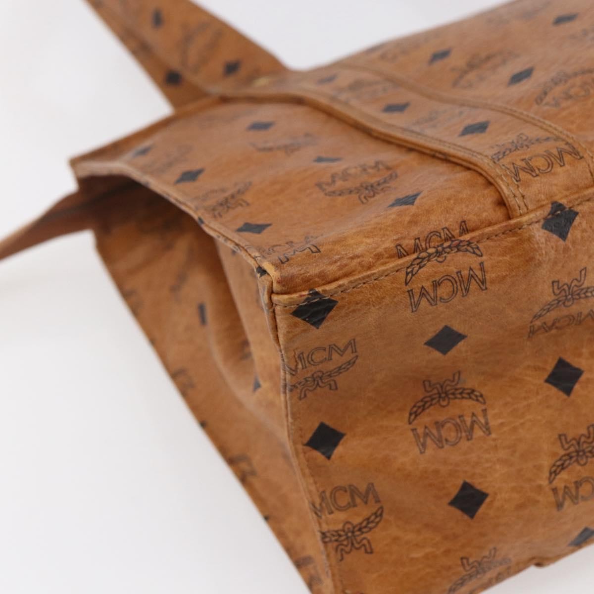 MCM Visetos Shoulder bag PVC, BROWN, CANVAS, Shoulder bag