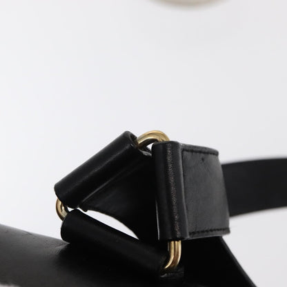 Gucci Vintage Bamboo Backpack Leather, BLACK, LEATHER, Backpack