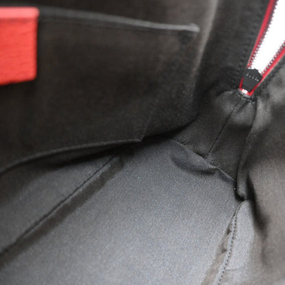 Gucci Web Convertible Dome Satchel Leather, RED, LEATHER, Handbag