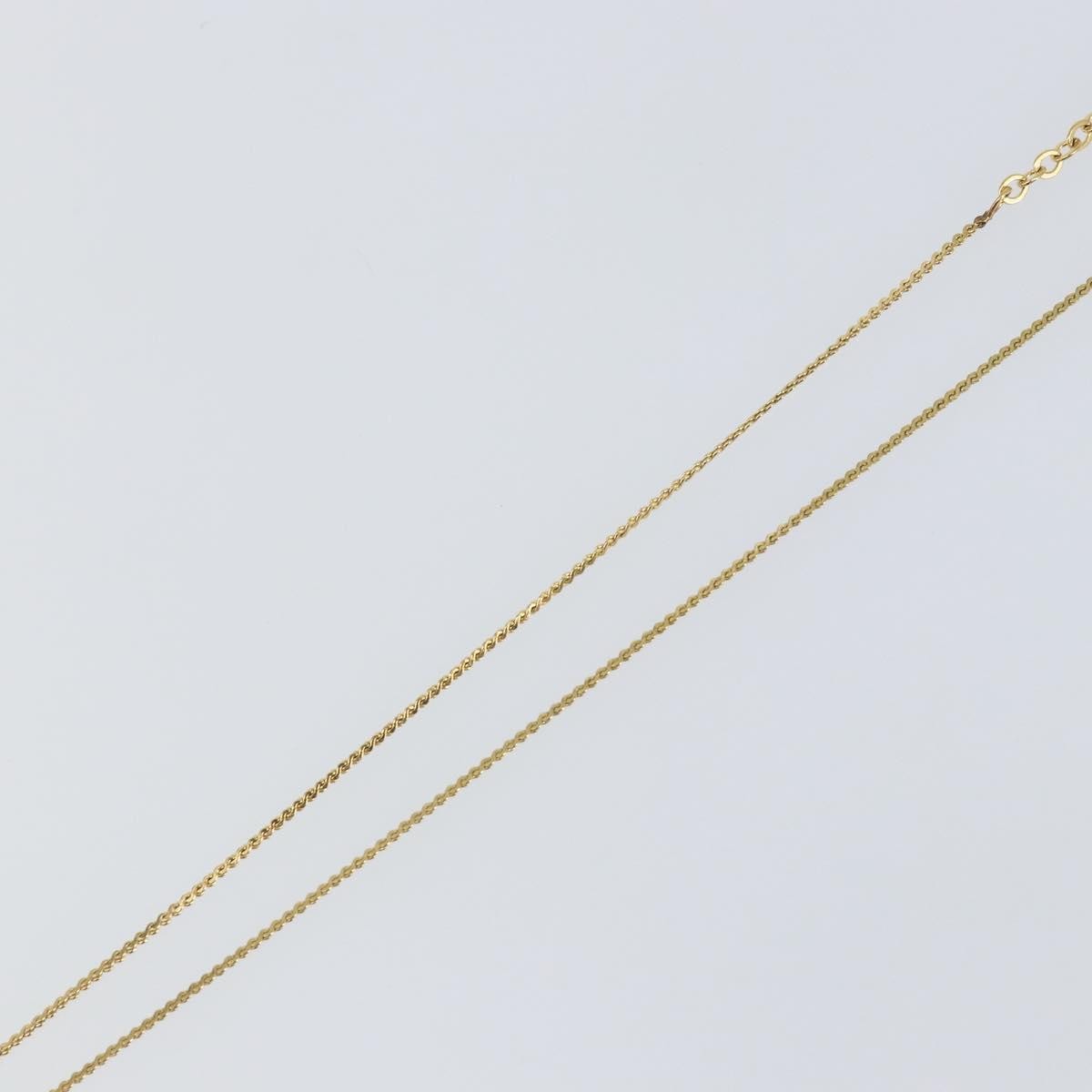 Christian Dior CD Pendant Necklace Metal and Crystals, GOLD, METAL, Necklace