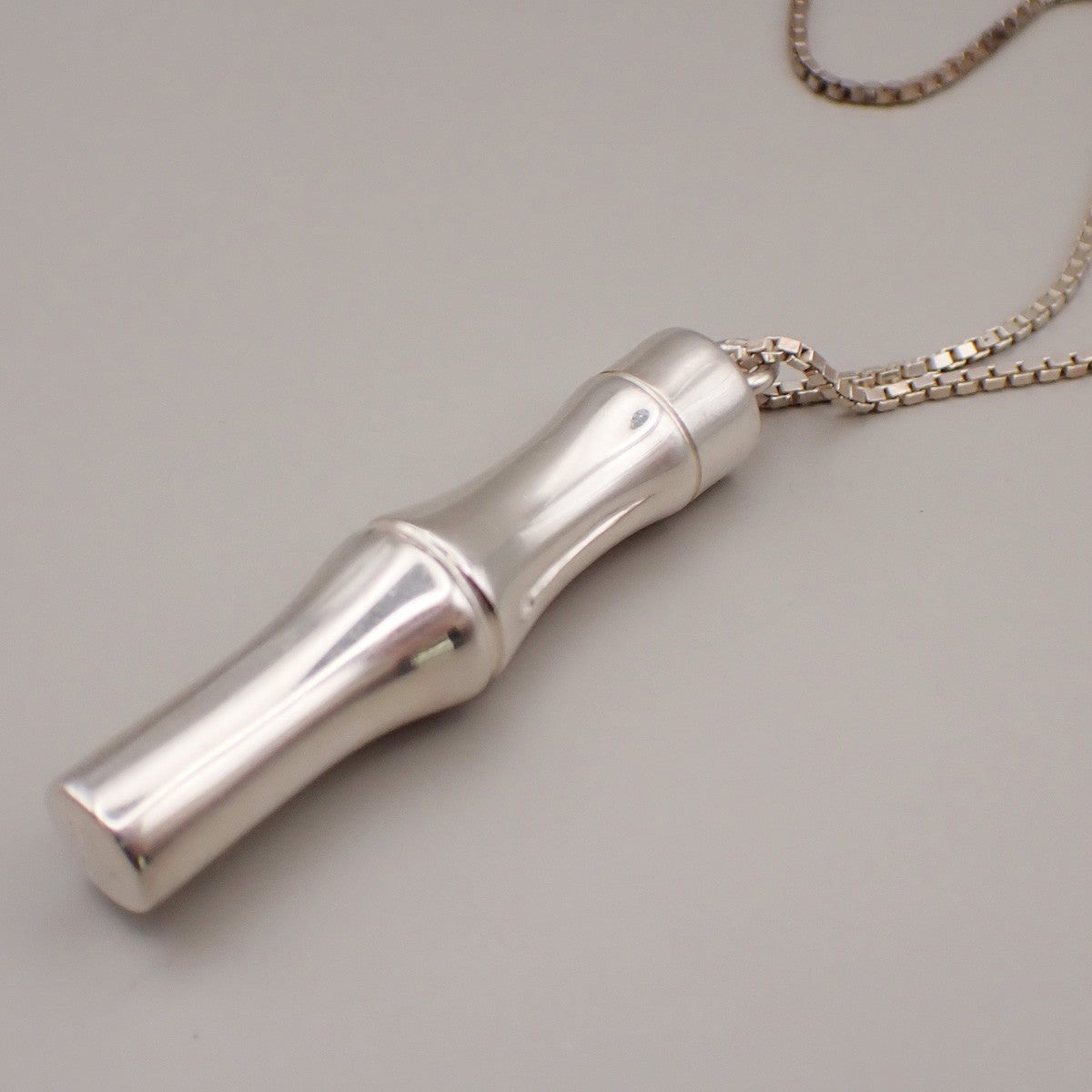 Gucci Bamboo Drop Pendant Necklace Sterling Silver, SILVER, STERLING_SILVER, Necklace