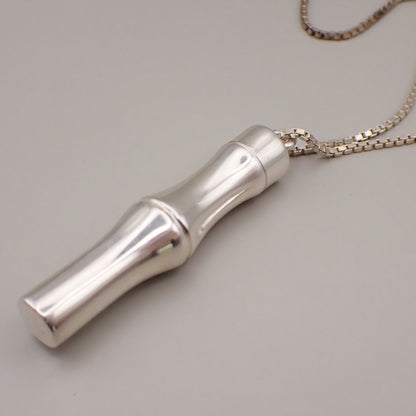 Gucci Bamboo Drop Pendant Necklace Sterling Silver, SILVER, STERLING_SILVER, Necklace