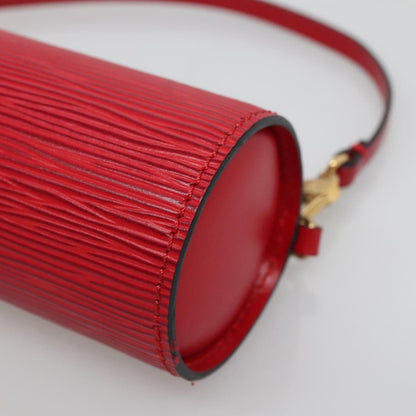Louis Vuitton Soufflot Pochette Epi Leather, RED, LEATHER, Clutche & pouche