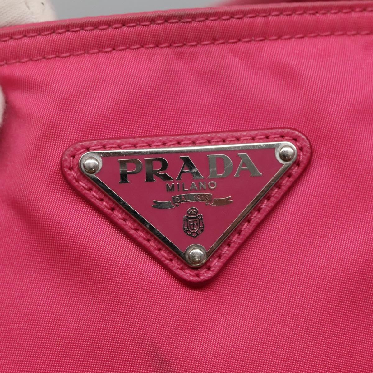 Prada Vela Convertible Tote Tessuto, PINK, NYLON, Tote bag