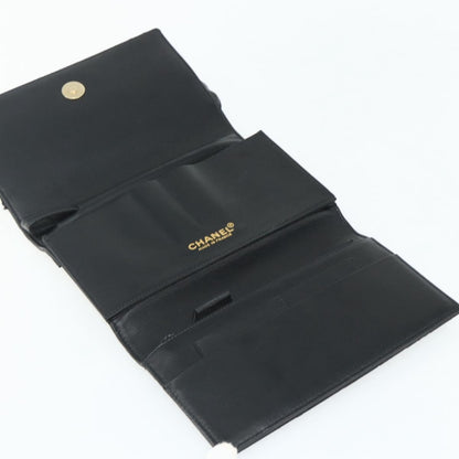 Chanel Flap Clutch Leather, Black, Leather, Clutch