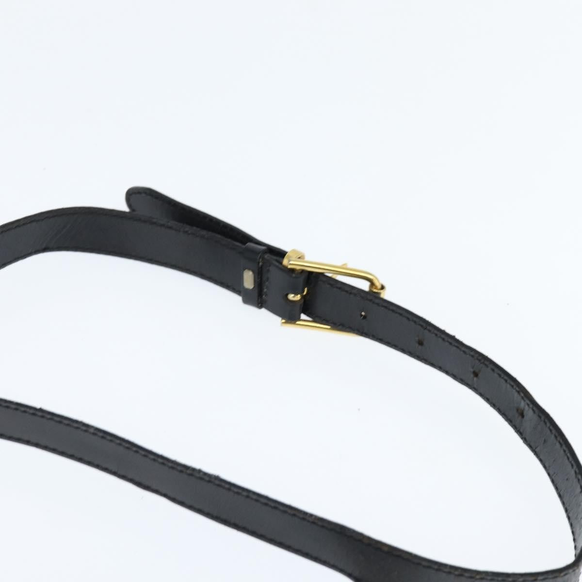 Celine Vintage Macadam Shoulder Bag Canvas and Leather, BLACK, CANVAS, Shoulder bag