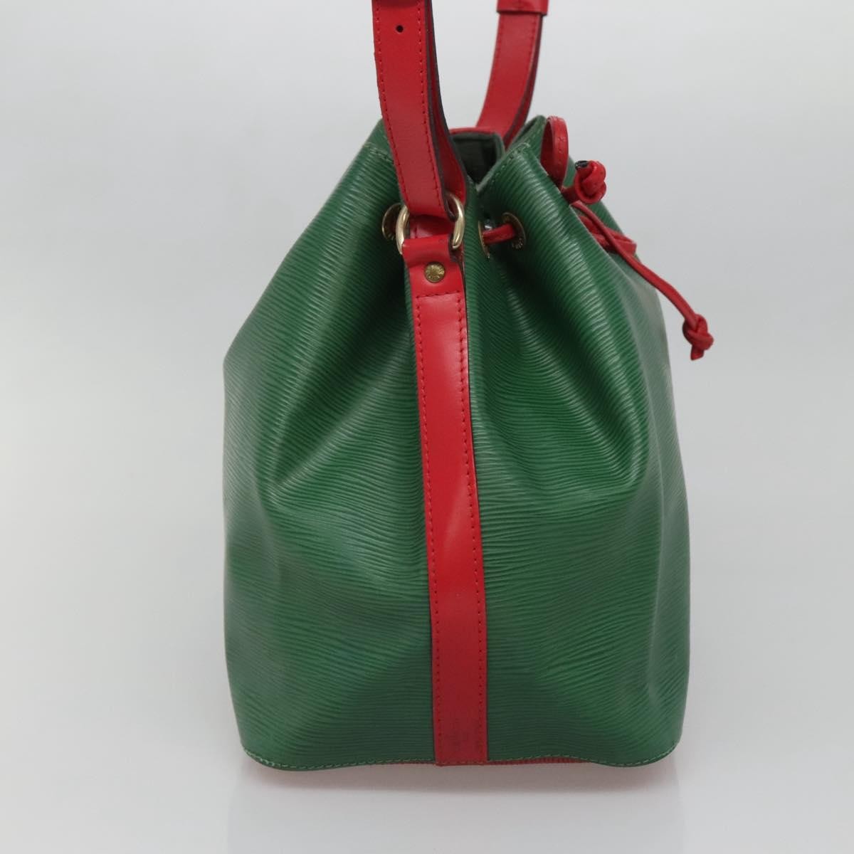 Louis Vuitton Bicolor Petit Noe Handbag Epi Leather, GREEN, EPI_LEATHER, Handbag
