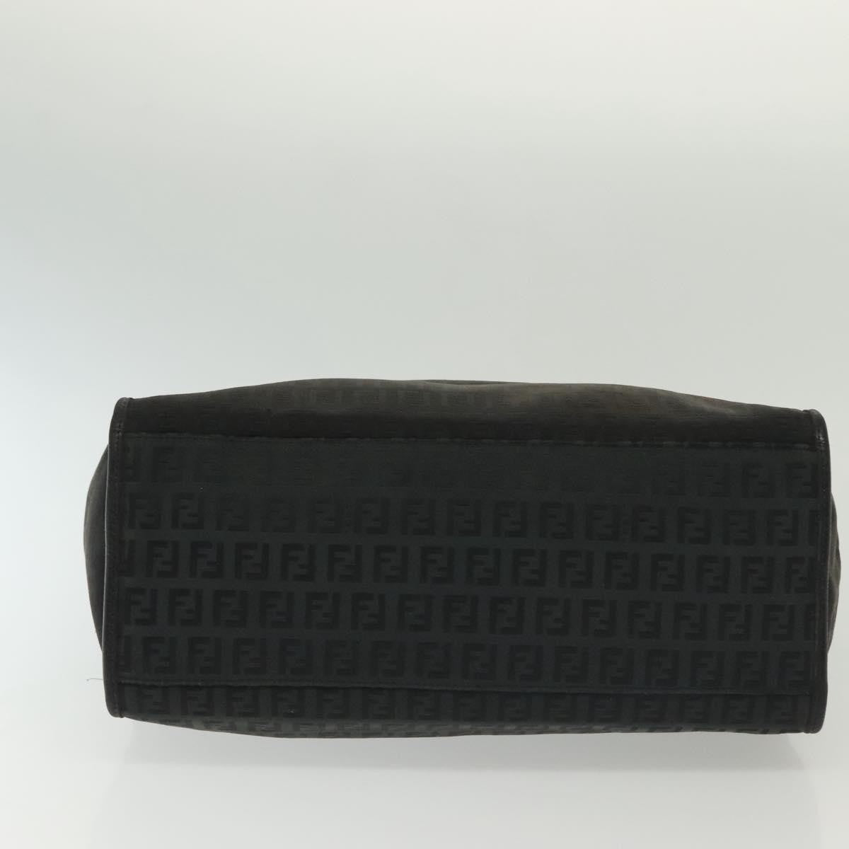 Fendi Vintage Tote Zucchino Canvas, BLACK, CANVAS, Tote bag