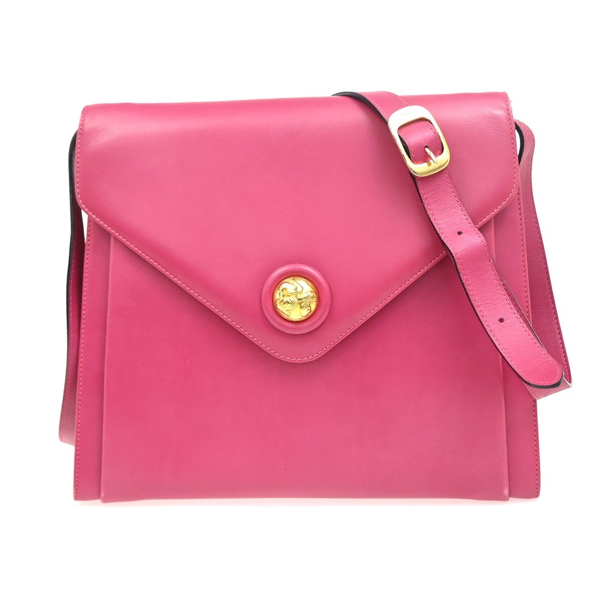 Salvatore Ferragamo Vintage Shoulder Bag Leather, PINK, LEATHER, Shoulder bag