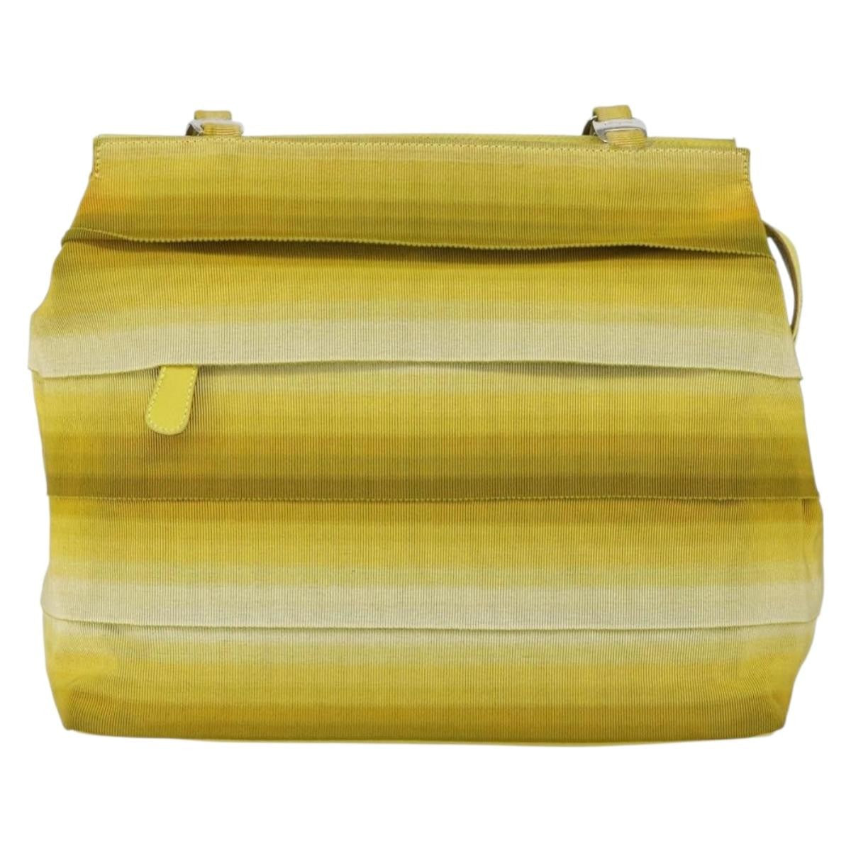 Salvatore Ferragamo Vala tote Canvas, YELLOW, CANVAS, Tote bag