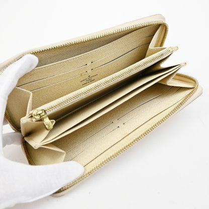 Louis Vuitton Zippy Wallet NM Damier Azur, WHITE, CANVAS, Wallets