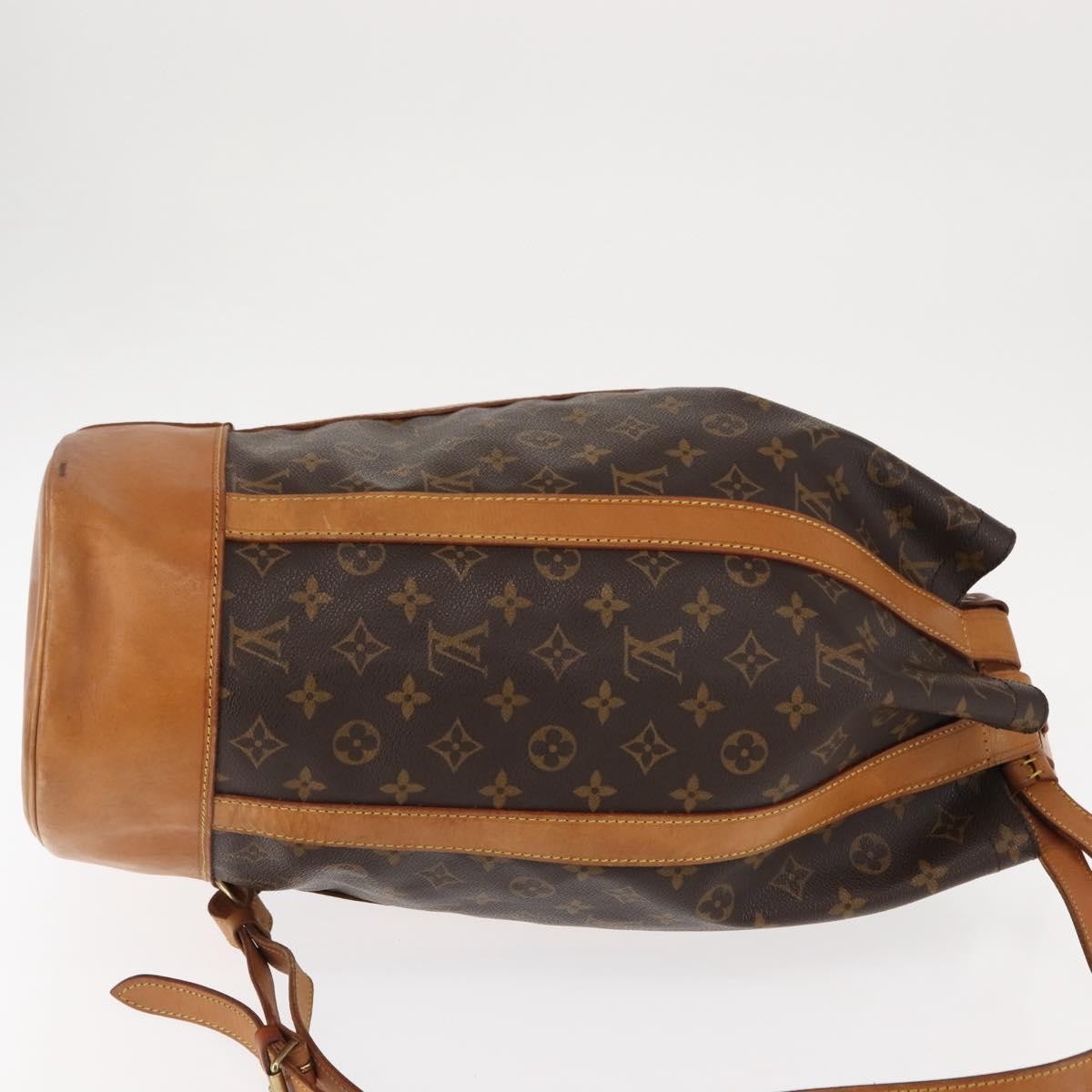 Louis Vuitton Randonnee Backpack Monogram Canvas, BROWN, CANVAS, Shoulder bag