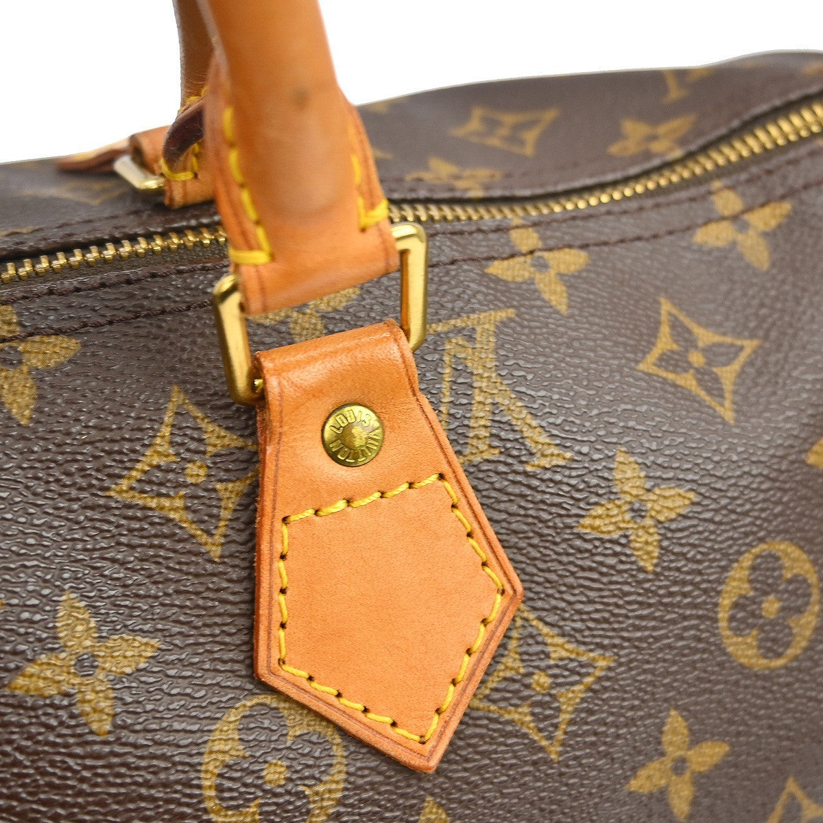 Louis Vuitton Speedy Handbag Monogram Canvas, Brown, Canvas, Handbag
