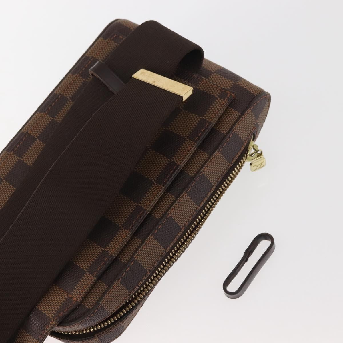 Louis Vuitton Geronimos Waist Bag Damier, BROWN, CANVAS, Shoulder bag