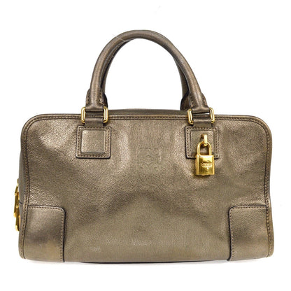 Loewe Amazona Bag Leather, GOLD, LEATHER, Handbag
