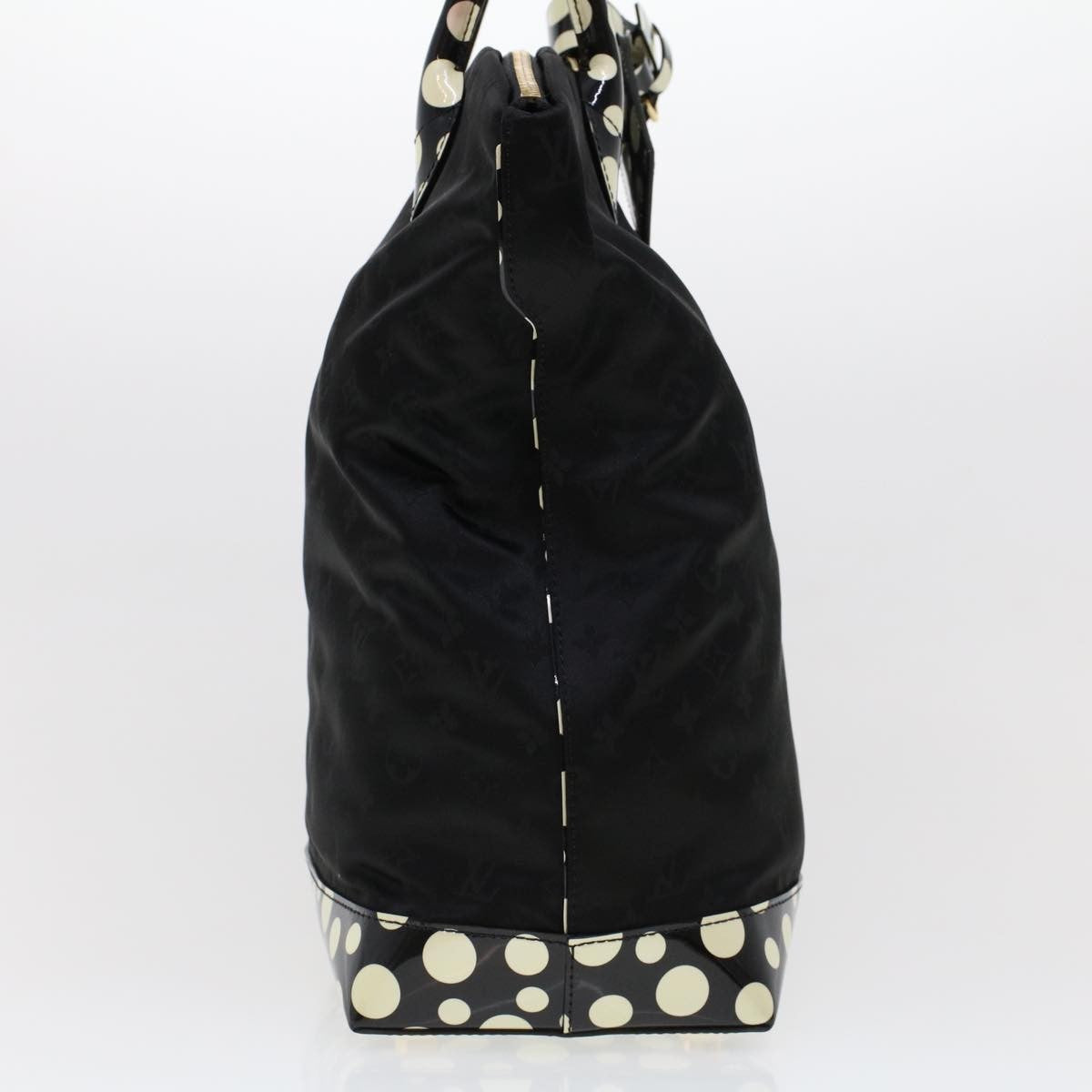 Louis Vuitton Desire Lockit Bag Kusama Infinity Dots Monogram Nylon, BLACK, NYLON, Handbag