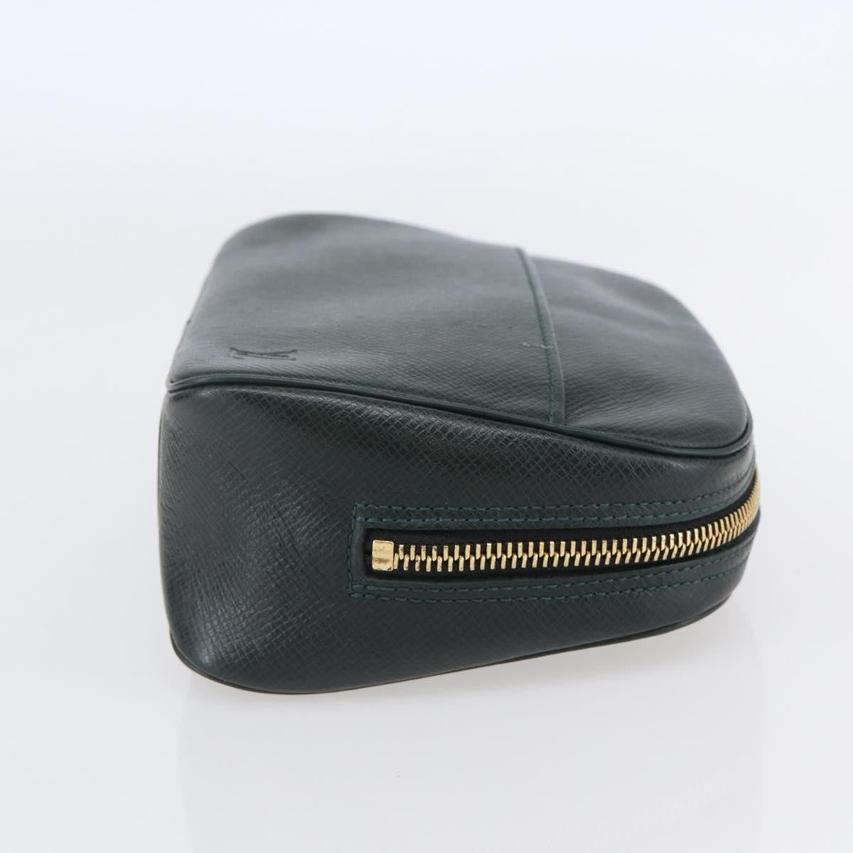 Louis Vuitton Toiletry Bag Leather, GREEN, LEATHER, Toiletry Case