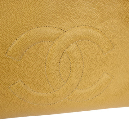 Chanel Vintage CC Front Pocket shoulder Bag Calfskin Leather, BEIGE, CALFSKIN, Shoulder bag