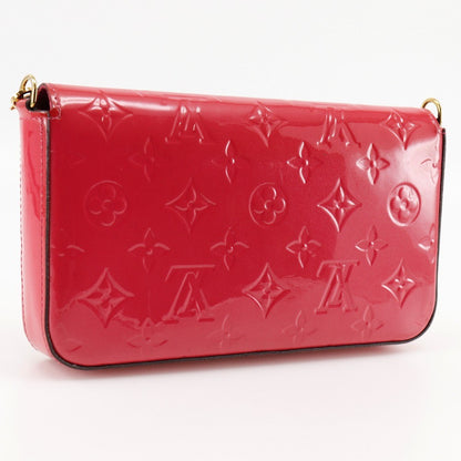 Louis Vuitton Felicie Pochette Monogram Vernis, PINK, PATENT_LEATHER, Shoulder bag
