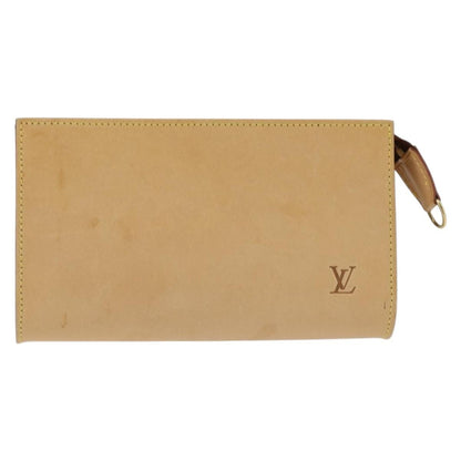 Louis Vuitton Pochette Accessoires Nomad Leather, BEIGE, LEATHER, Clutche & pouche