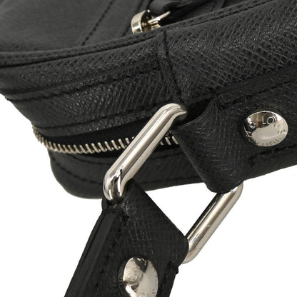 Louis Vuitton Dimitri Messenger Bag Taiga Leather, BLACK, LEATHER, Shoulder bag