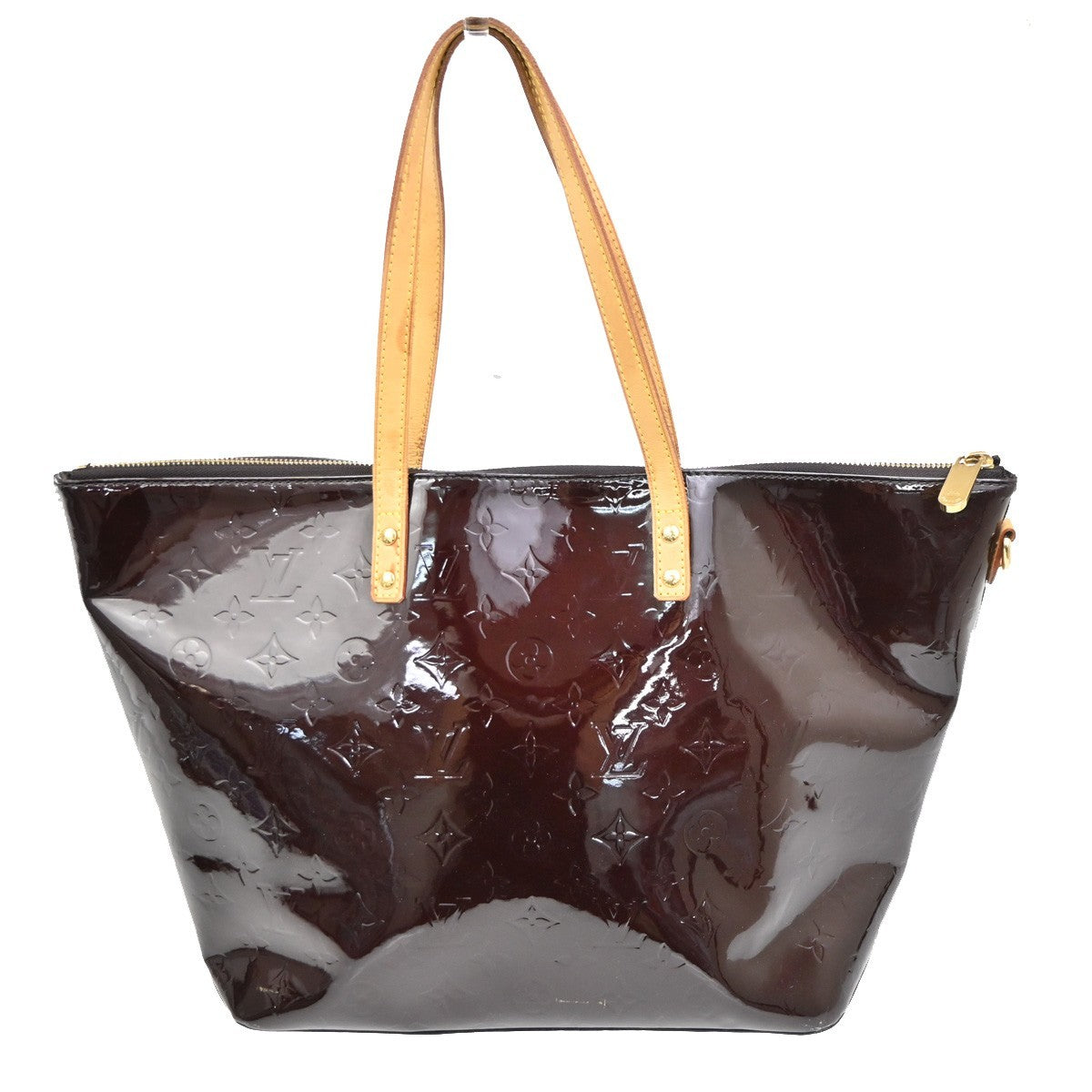 Louis Vuitton Bellevue Handbag Monogram Vernis, BURGUNDY, PATENT_LEATHER, Shoulder bag