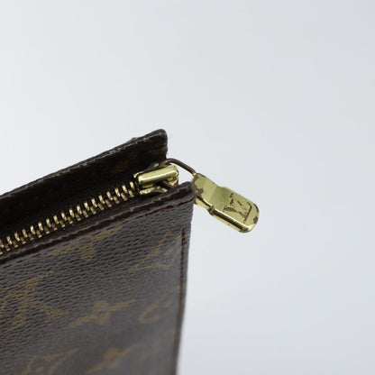 Louis Vuitton Pochette Voyage Monogram Eclipse Canvas, BROWN, CANVAS, Clutche & pouche