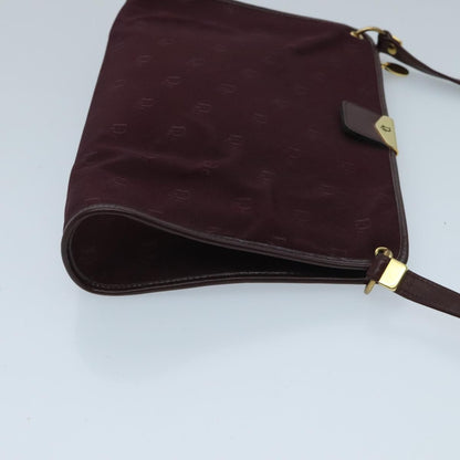 Christian Dior Vintage Trotter Shoulder Bag Nylon, BURGUNDY, NYLON, Shoulder bag