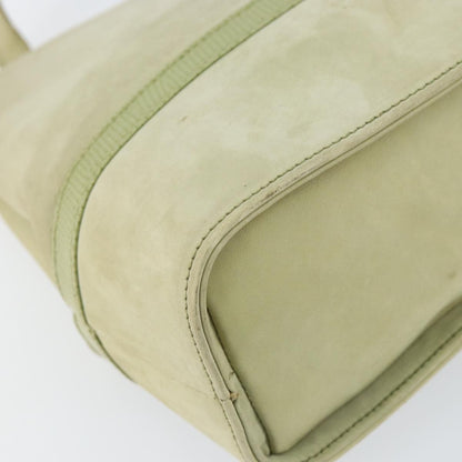 Salvatore Ferragamo Vala Shoulder Bag Suede, GREEN, SUEDE, Shoulder bag