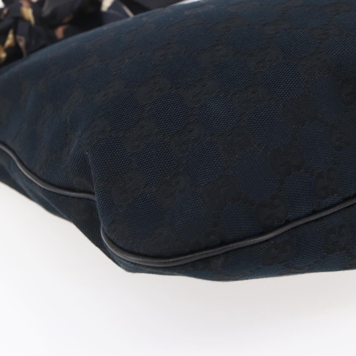 Gucci Positano Hobo GG Canvas, BLACK, CANVAS, Shoulder bag