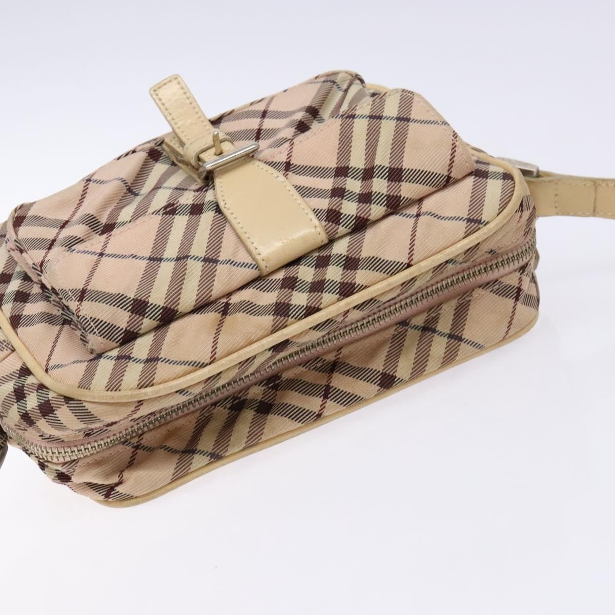Burberry Nova Check Blue Label Nylon, PINK, NYLON, Shoulder bag
