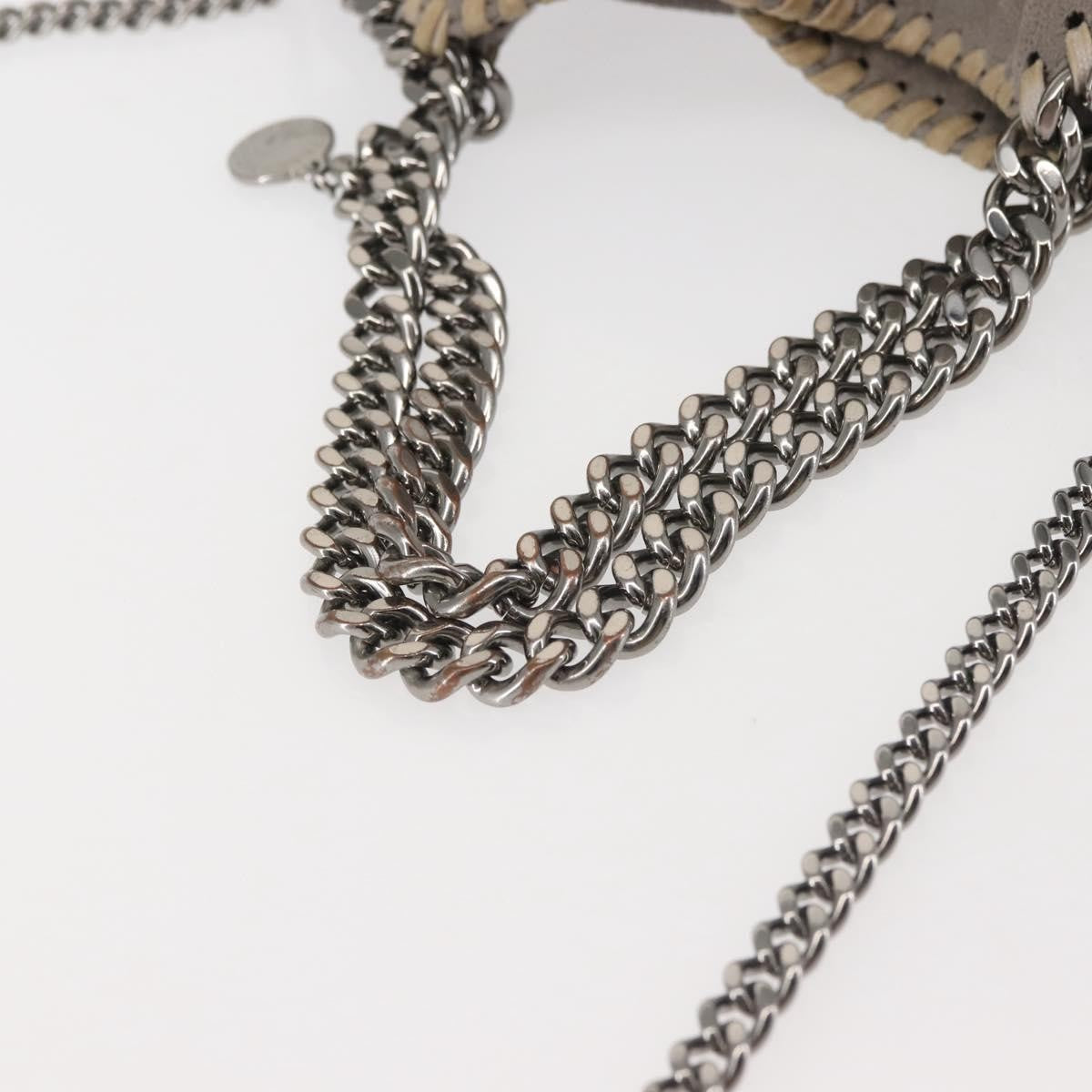 Stella McCartney Falabella Fold Over Crossbody Bag Suede, GRAY, SUEDE, Crossbody bag